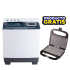 Combo Lavadora Semiautomática Indurama 15KG LRI-15BLSA + Sanduchera Grill Watson BS162M