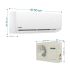 Aire Acondicionado Split Mabe 18000 BTU ON/OFF MMT18CDBWCC32B
