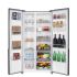 Combo Refrigeradora Side by Side Mabe 565L MSE521QMLSS0 + Cava de Vinos 8 Botellas Negra GE GW8XDBB2