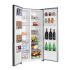Combo Refrigeradora Side by Side Mabe 565L MSE521QMLSS0 + Cava de Vinos 8 Botellas Negra GE GW8XDBB2