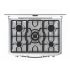 Cocina a Gas Mabe 5 Quemadores 30