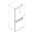 Refrigeradora Bottom Mount Whirlpool 449L WRE56CKTWW