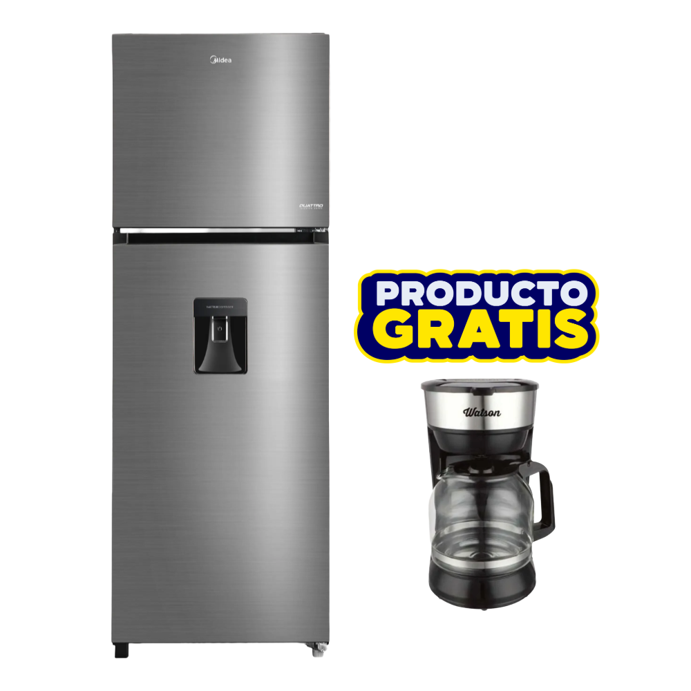 Combo Refrigeradora Top Mount Midea 388L MDRT489MTA46ECWD + Cafetera Watson CM1091A-UL 