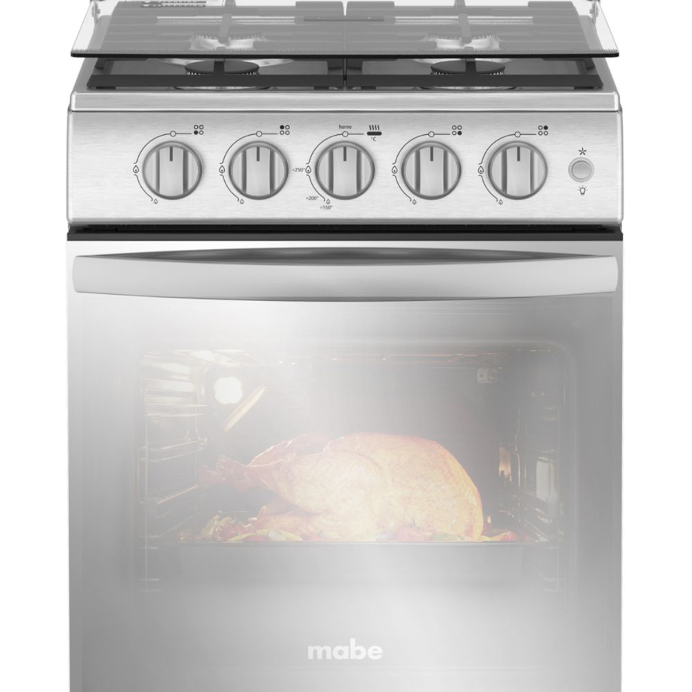 Combo Refrigeradora Top Mount Mabe 264L RMA264PJET + Cocina a Gas Mabe 4 Quemadores 20