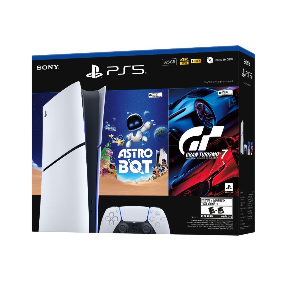 Consola PlayStation® 5 Sony con ASTRO BOT y Gran Turismo 7 Digital Bundle