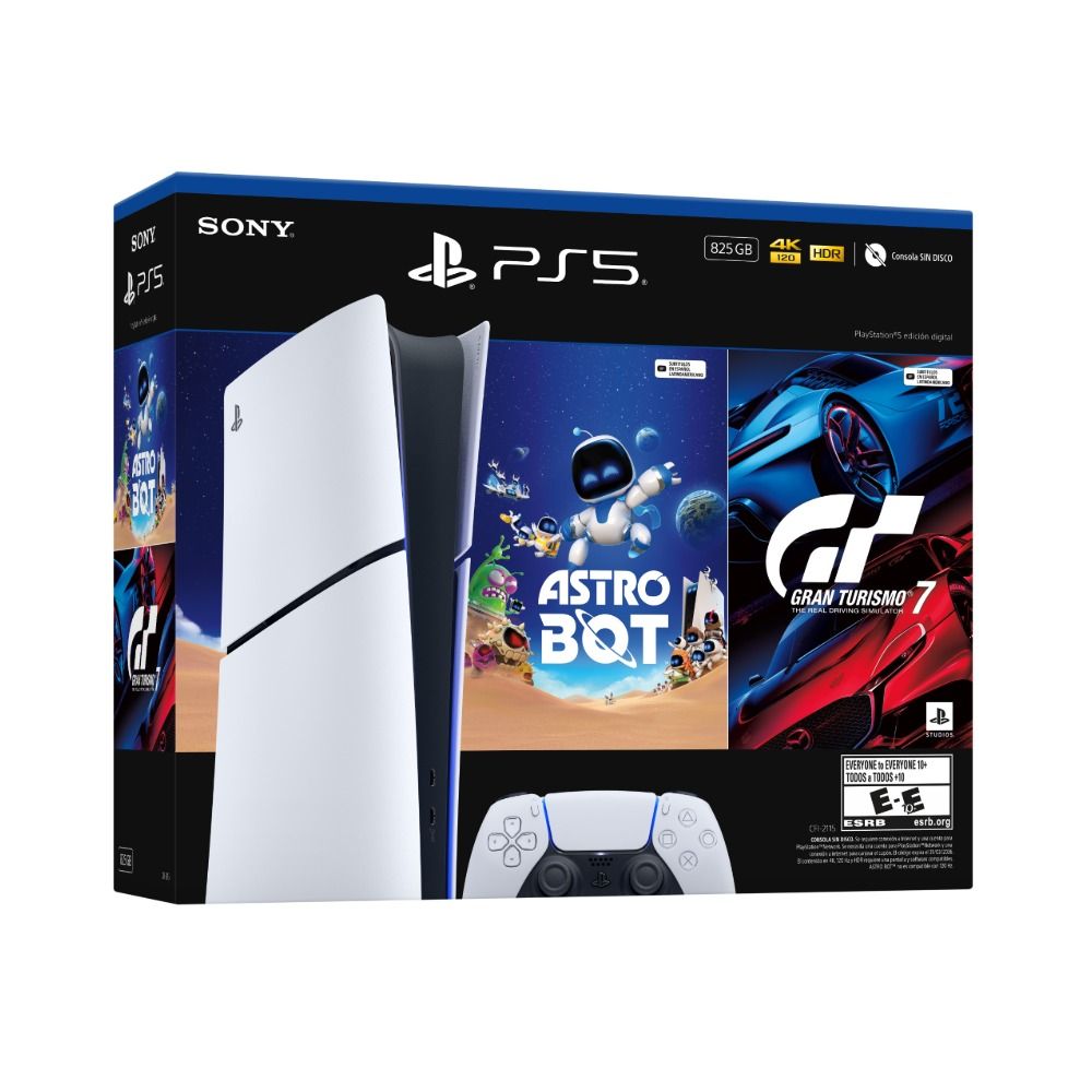Consola PlayStation® 5 Sony con ASTRO BOT y Gran Turismo 7 Digital Bundle
