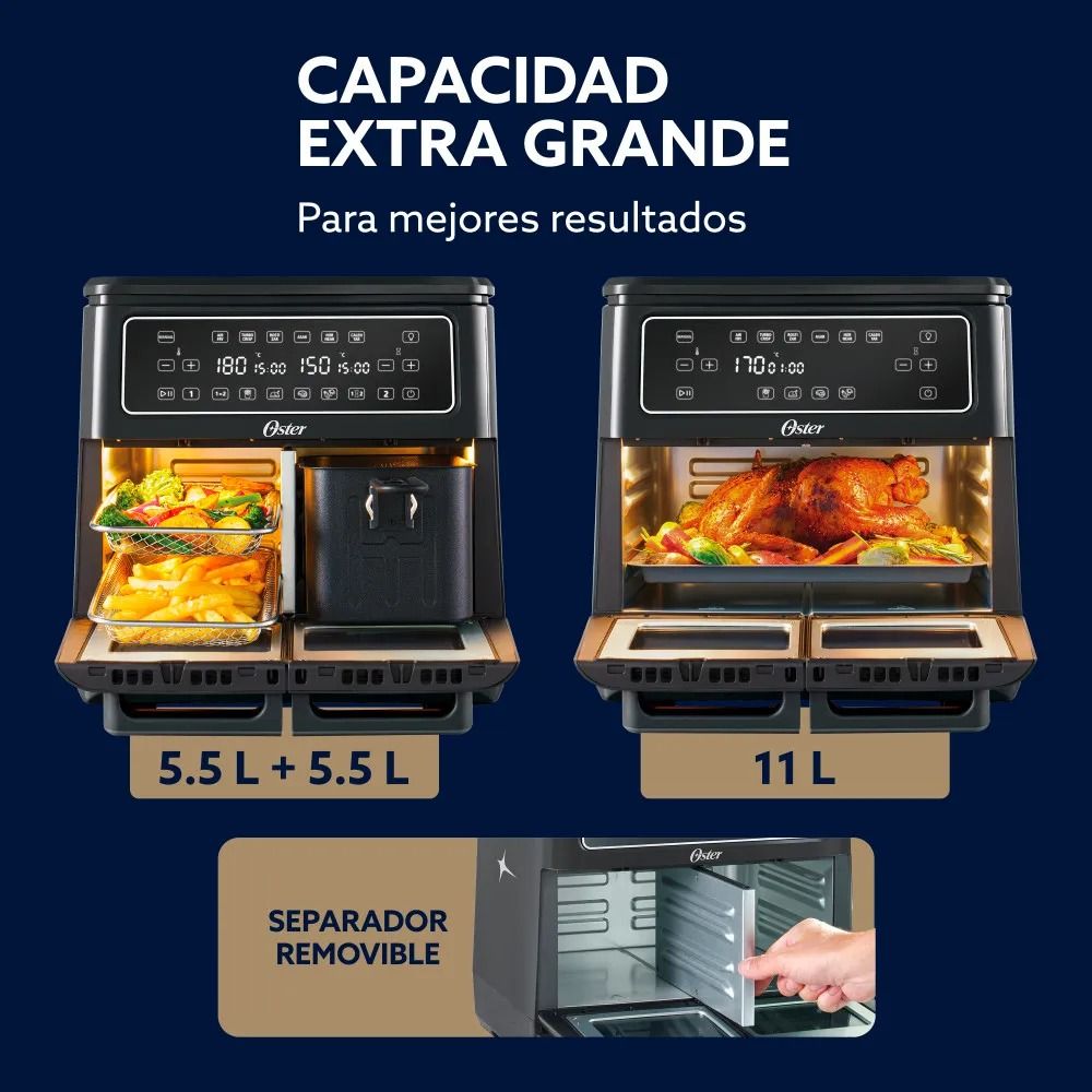 Freidora de Aire Oster 11L CKSTAF11MCDDF