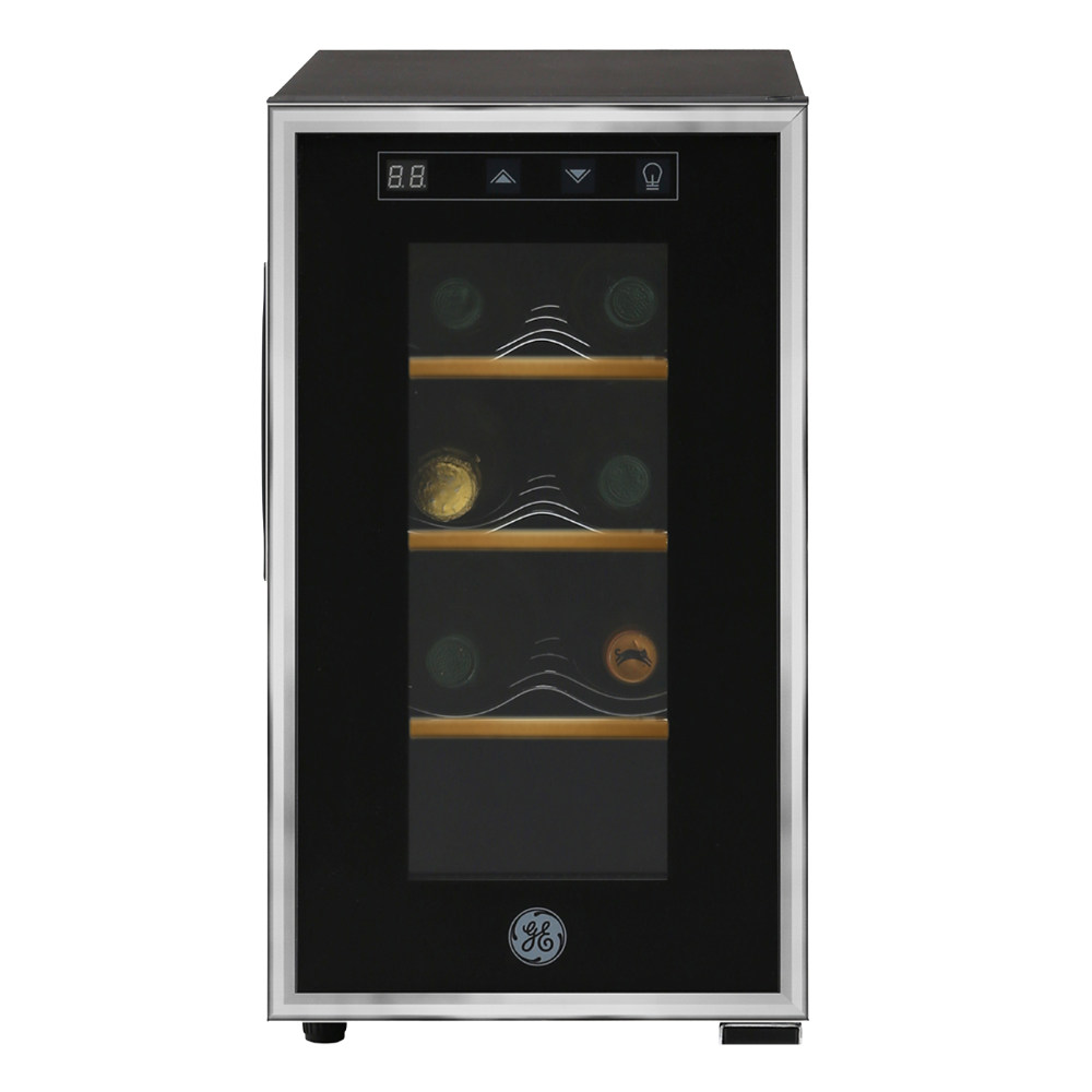Combo Refrigeradora Side by Side Mabe 565L MSE521QMLSS0 + Cava de Vinos 8 Botellas Negra GE GW8XDBB2