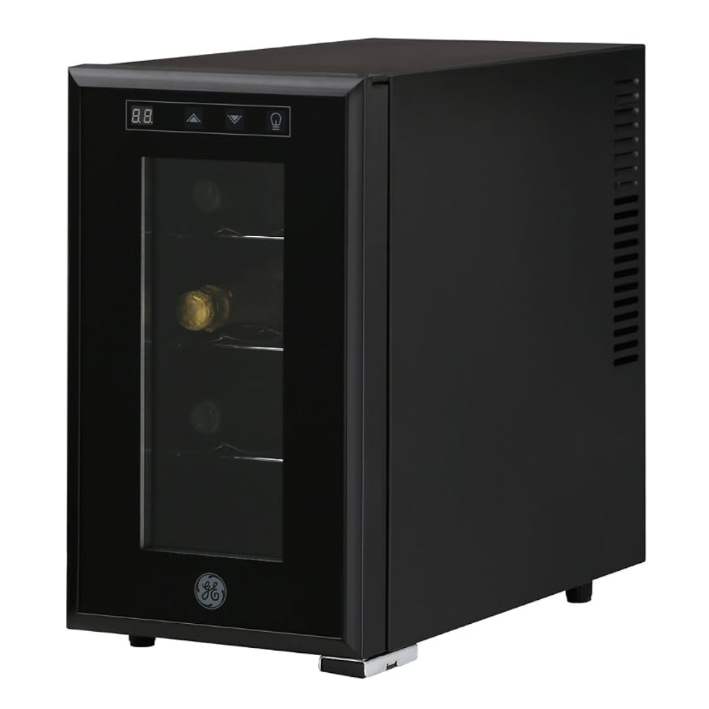 Combo Refrigeradora Side by Side Mabe 565L MSE521QMLSS0 + Cava de Vinos 8 Botellas Negra GE GW8XDBB2