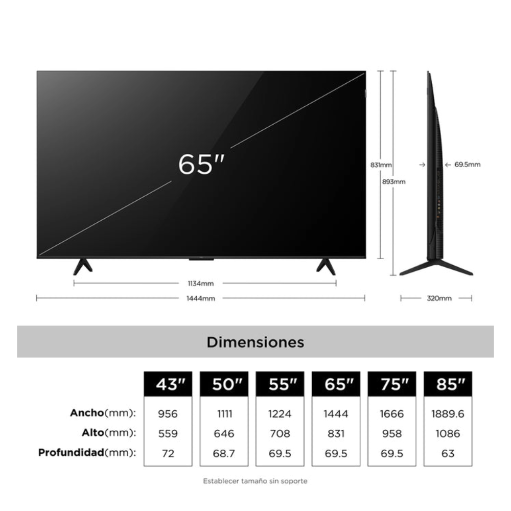 Televisor Google LED 4K QLED  TCL 65