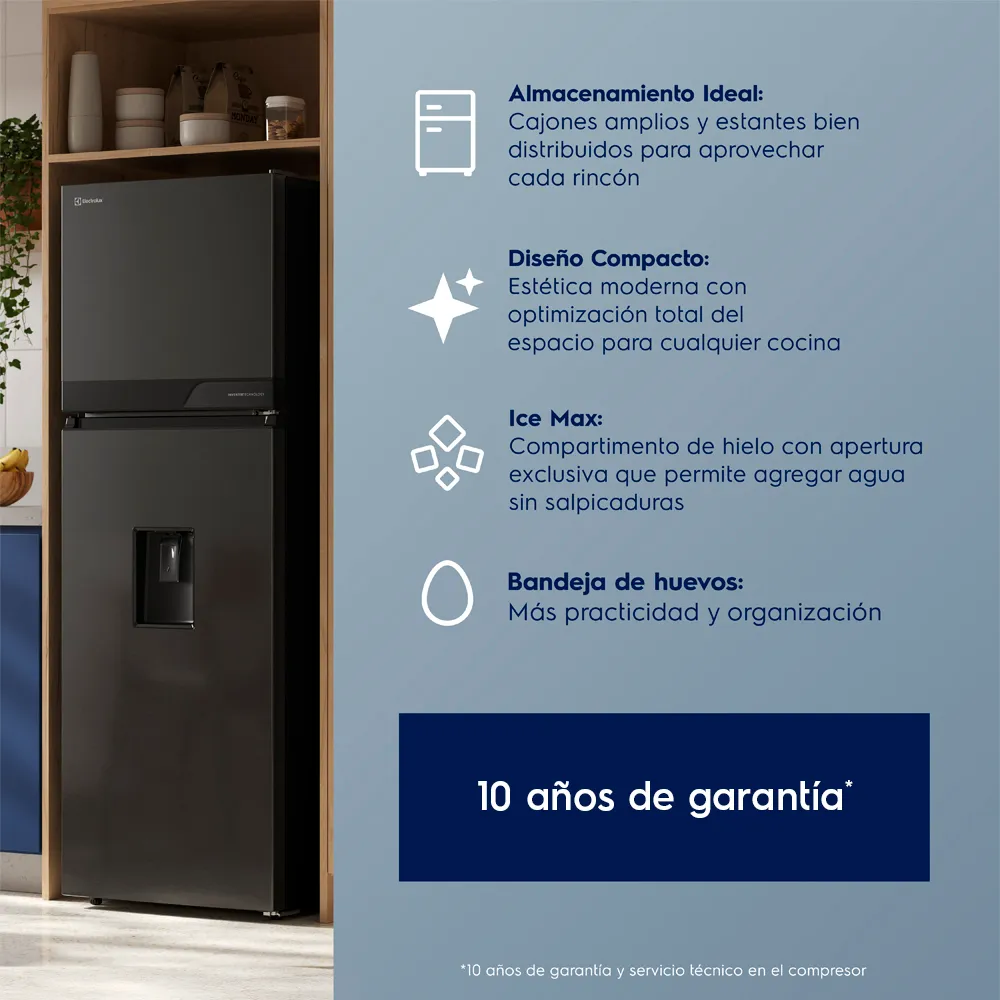 Refrigeradora Top Mount Electrolux 257L ERT25A3Q6DC