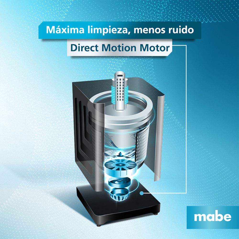 Combo Lavadora Carga Superior Mabe 19KG LME9120WDGAB0 + Gratis Kit de Lavado
