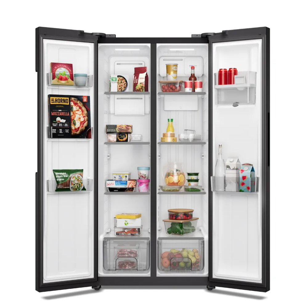 Combo Refrigeradora Side by Side Electrolux 419L ERS45F3Q5EB + Freidora de Aire Electrolux 5.6L EAF45 