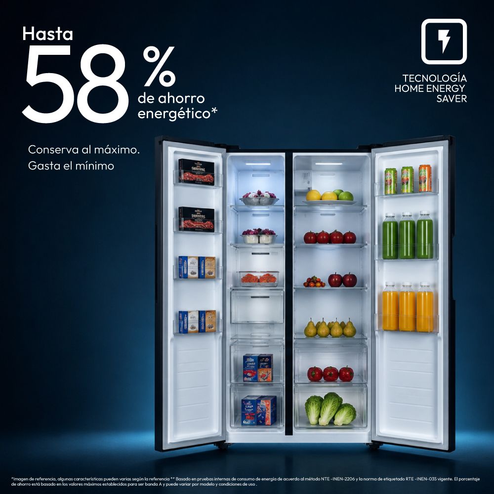 Refrigeradora Side by Side Mabe 565L MSE521QMLSS0