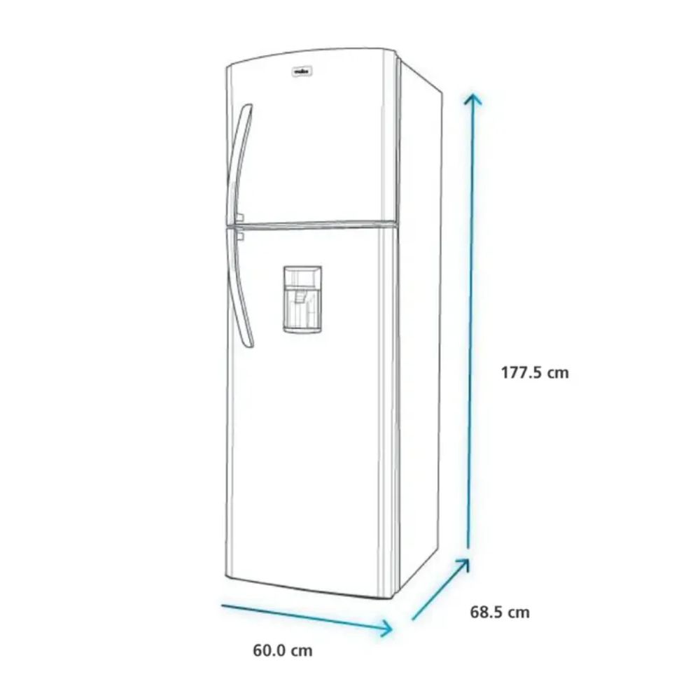 Refrigeradora Top Mount Mabe 313L RMA313FXEU