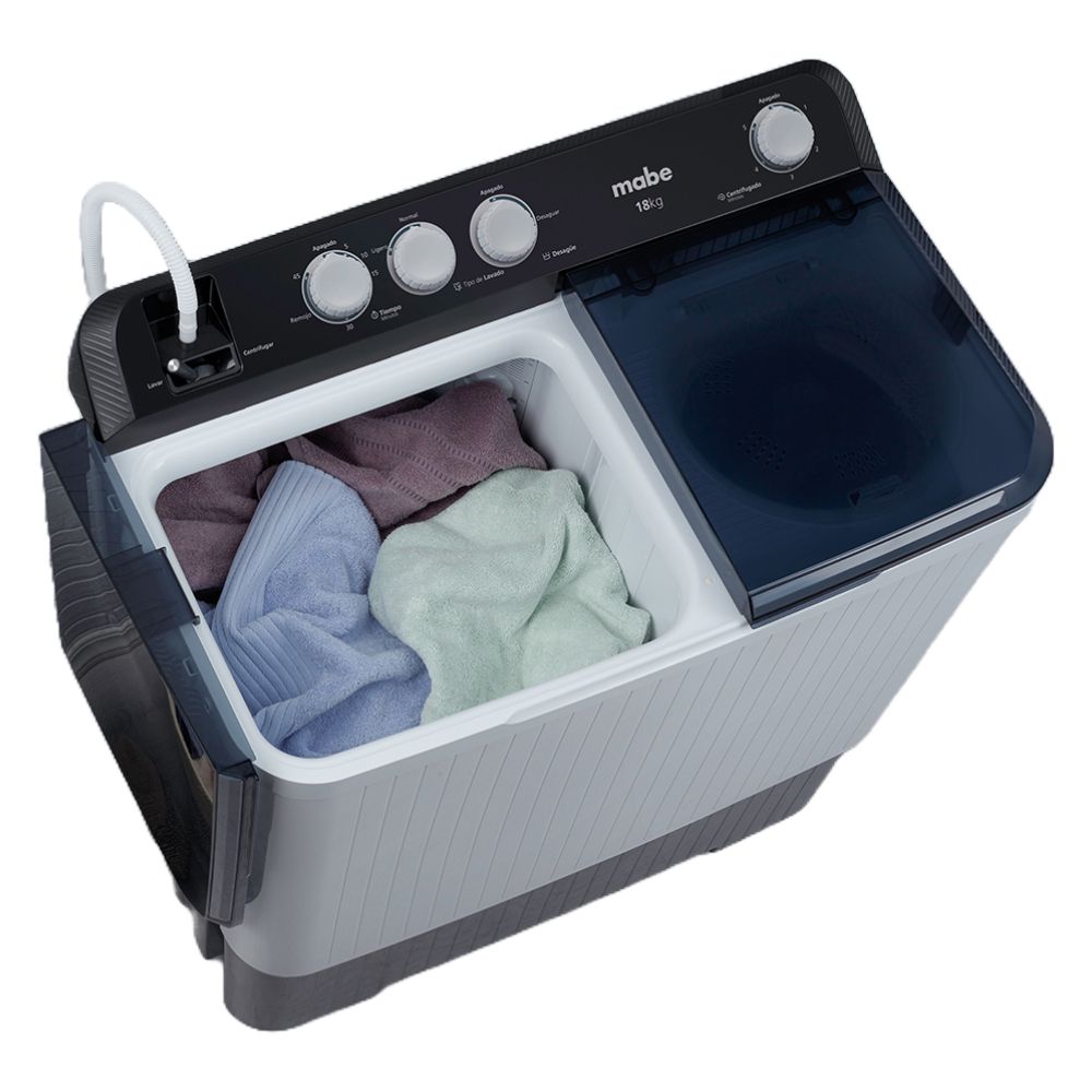 Lavadora Semiautomática Mabe 18KG  LMDX8124HBAB0 