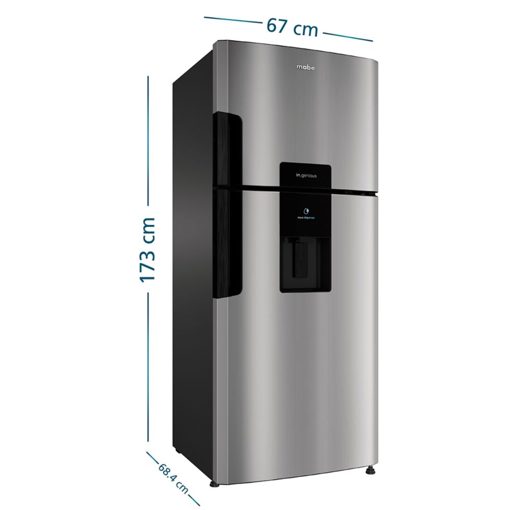 Refrigeradora Top Mount Mabe 415L RMP415YEU 