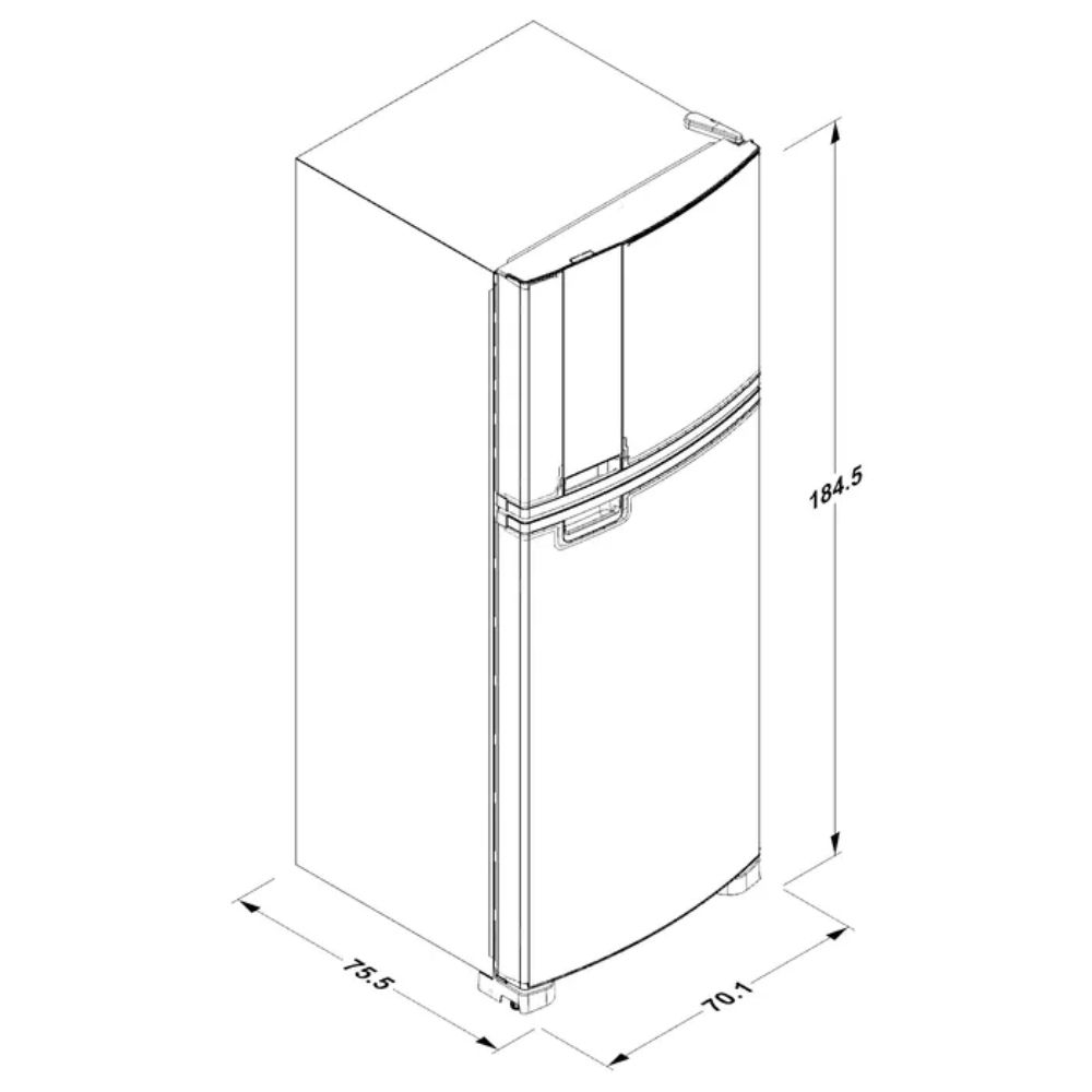 Refrigeradora Top Mount Whirlpool 461L WRM56CKTWW