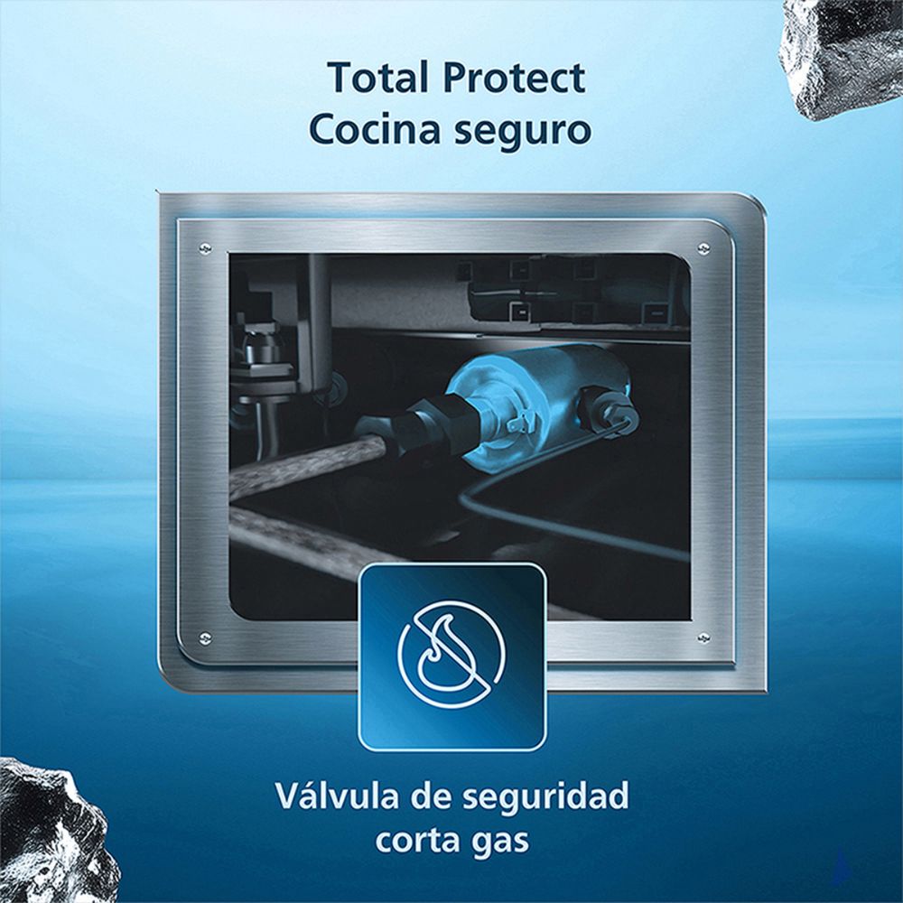 Combo Cocina a Gas Mabe 4 Quemadores 24